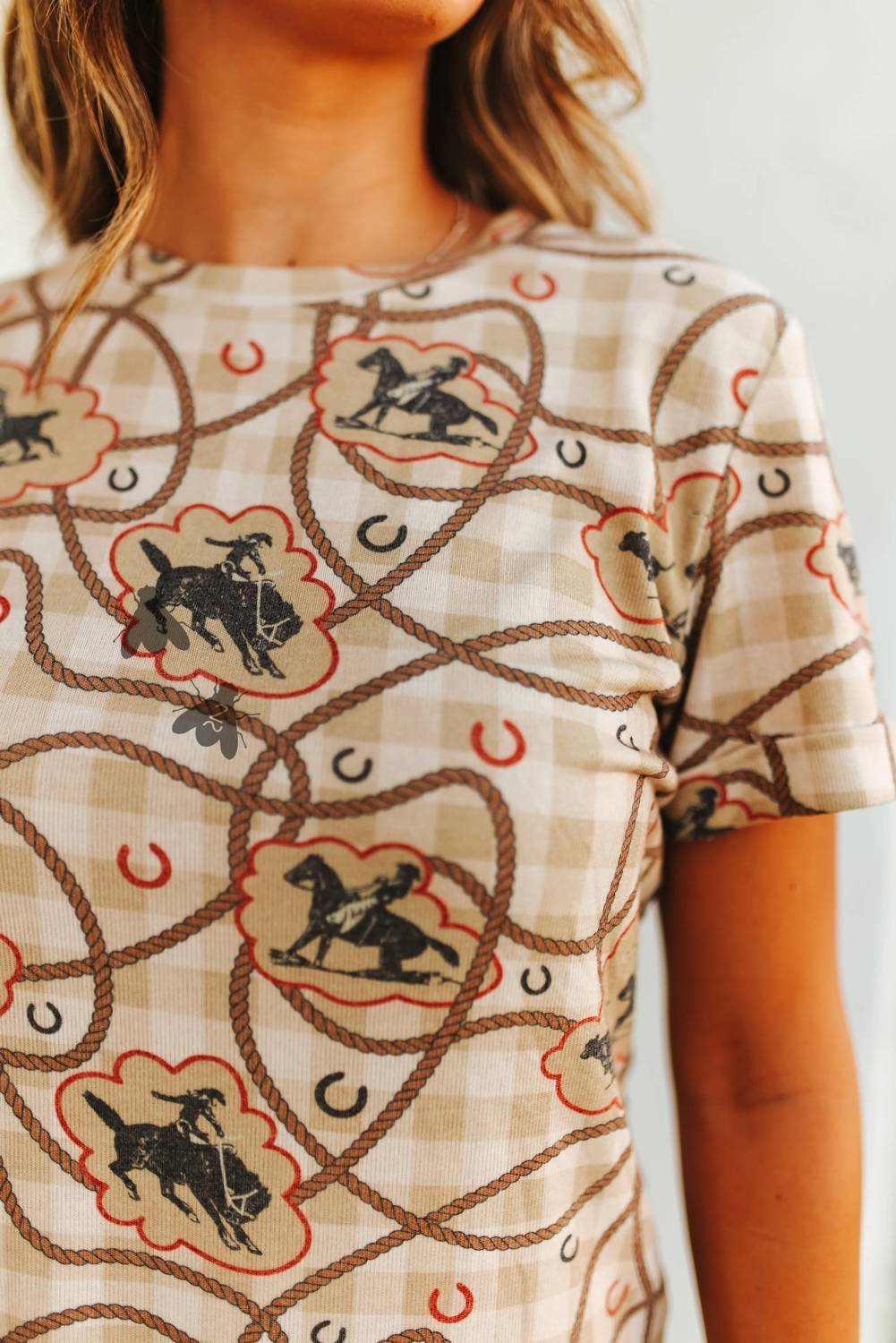 2Flyco - Red Rodeo Short Sleeve Top