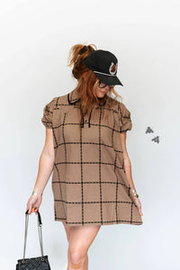 2Flyco - Santa Fe Snaffle Short-sleeve Mini Dress