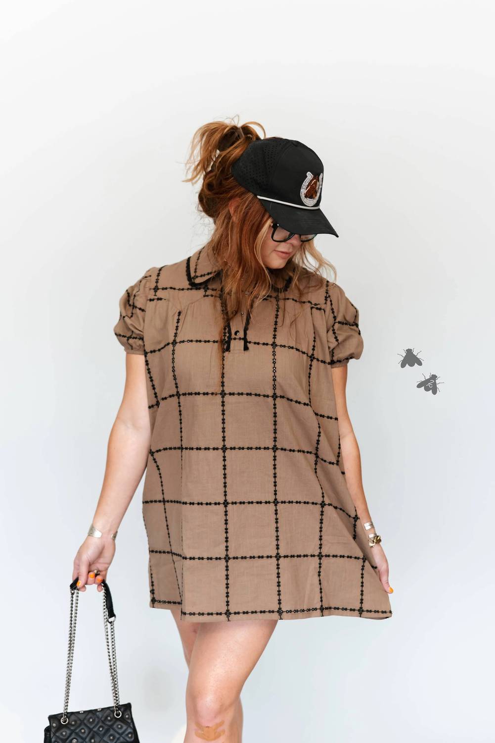 2Flyco - Santa Fe Snaffle Short-sleeve Mini Dress