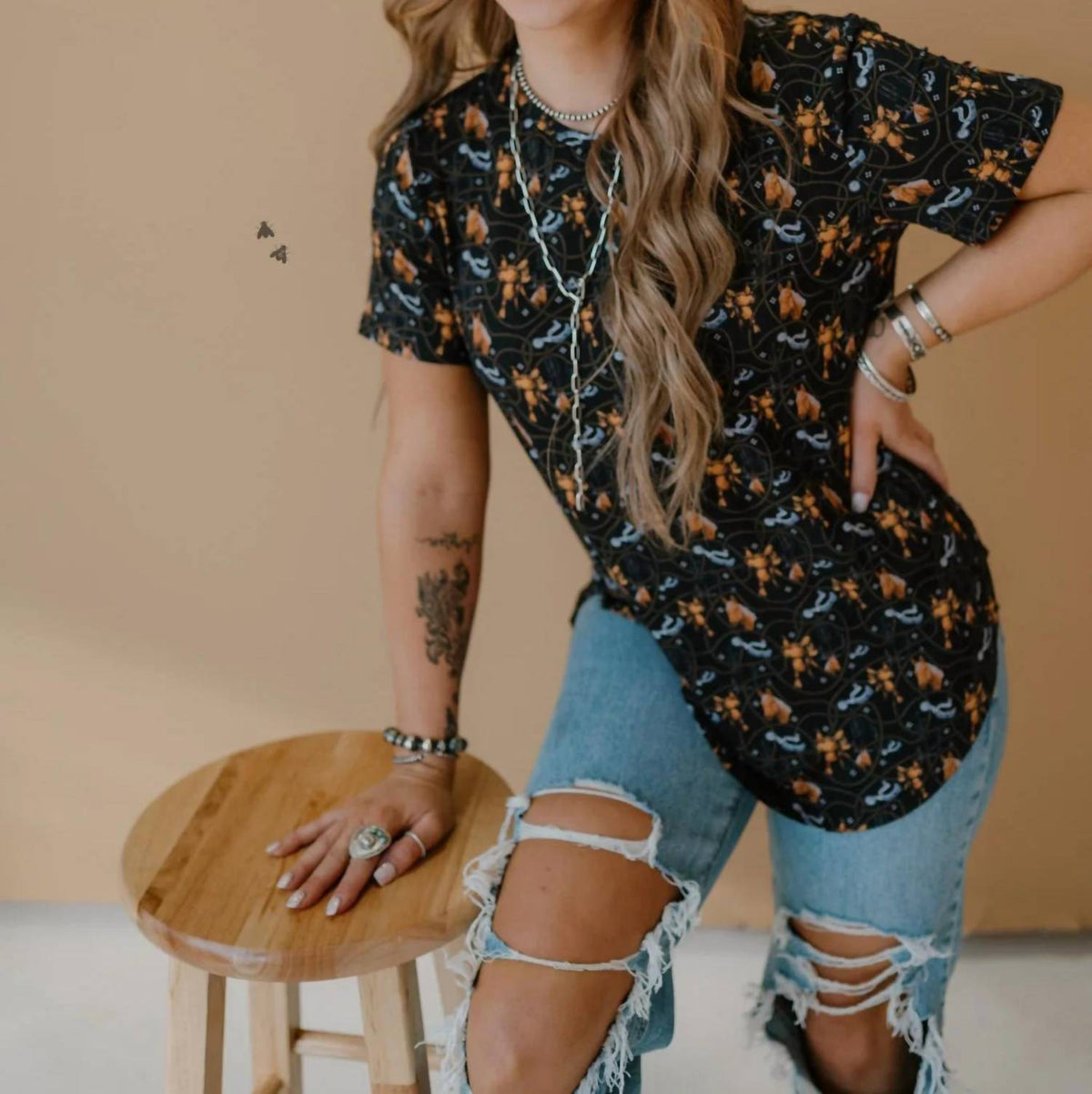 2Flyco - Senora Saddle Short Sleeve Tee