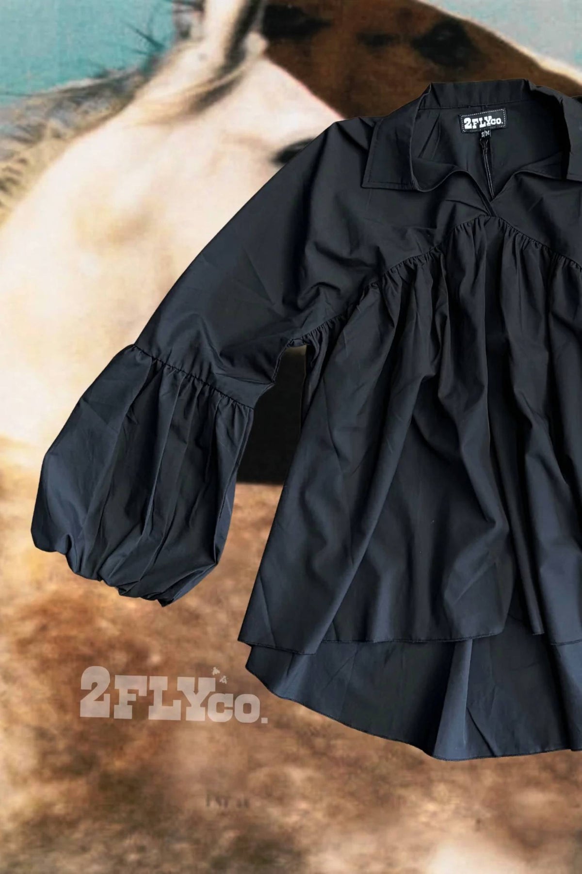 2Flyco - The Brazos Flowy Boxy Top