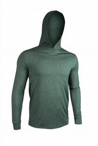 2Undr - Men's Hooded Long Sleeve T-shirt - clothing - green - men