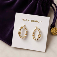 Tory Burch - Kira Pearl Hoop Earrings