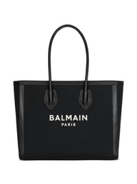 Balmain - Women's Army Logo Canvas Shopper Tote Bag