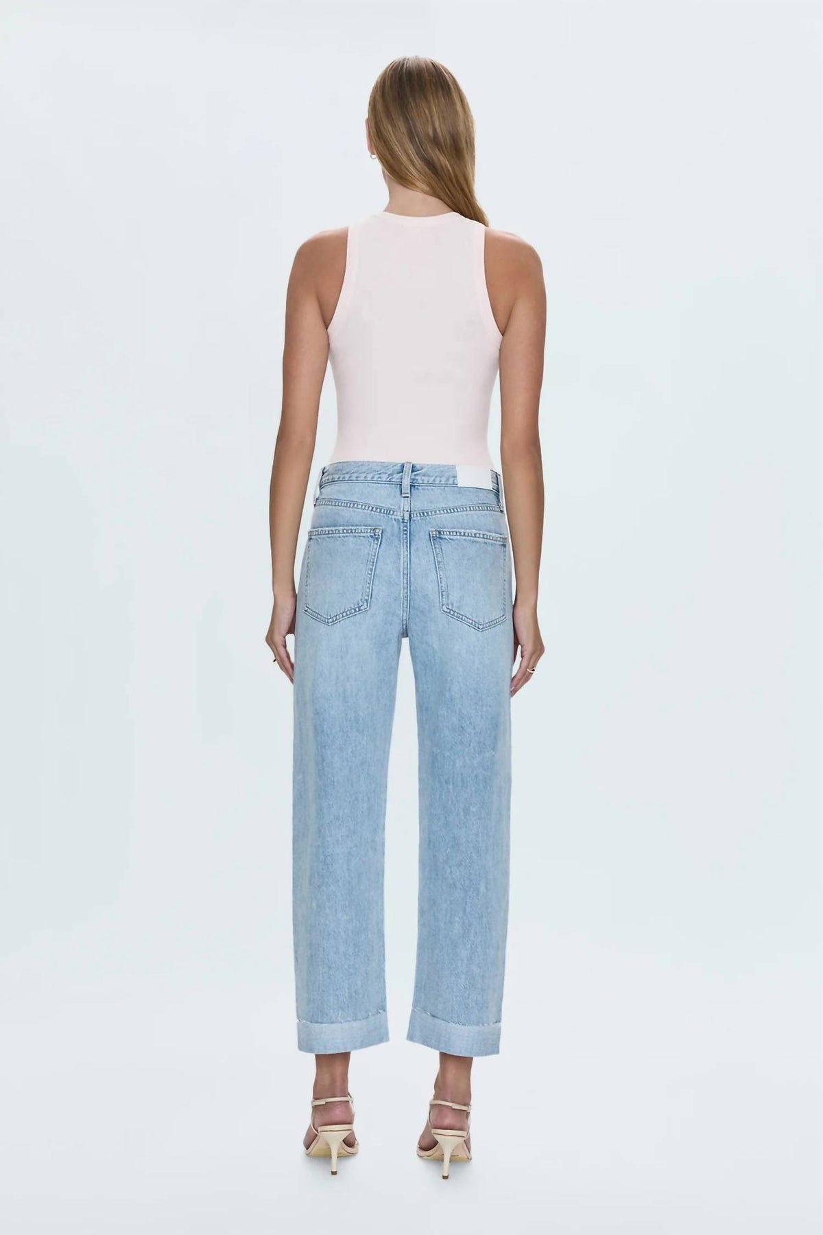 Pistola - Kacey Mid Rise Cuffed Boyfriend Jeans