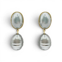 Michael Nash Jewelry - Women's Emma Glass Pearl Drop Clip Earrings