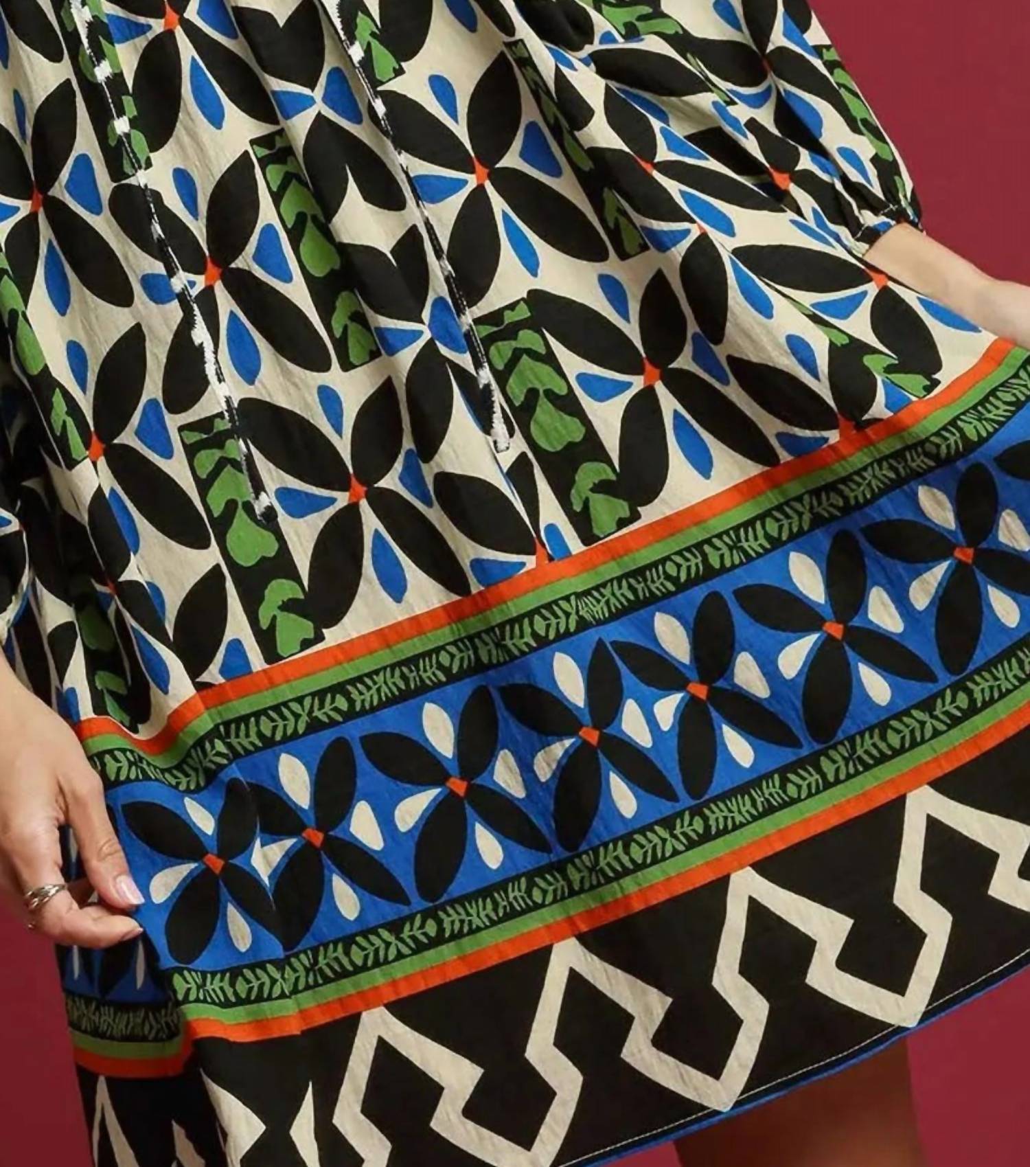 Umgee - Geo Boho Dress