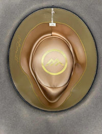 Jw Bennett - Unisex Western 50x Teardrop Flat Brim Hat