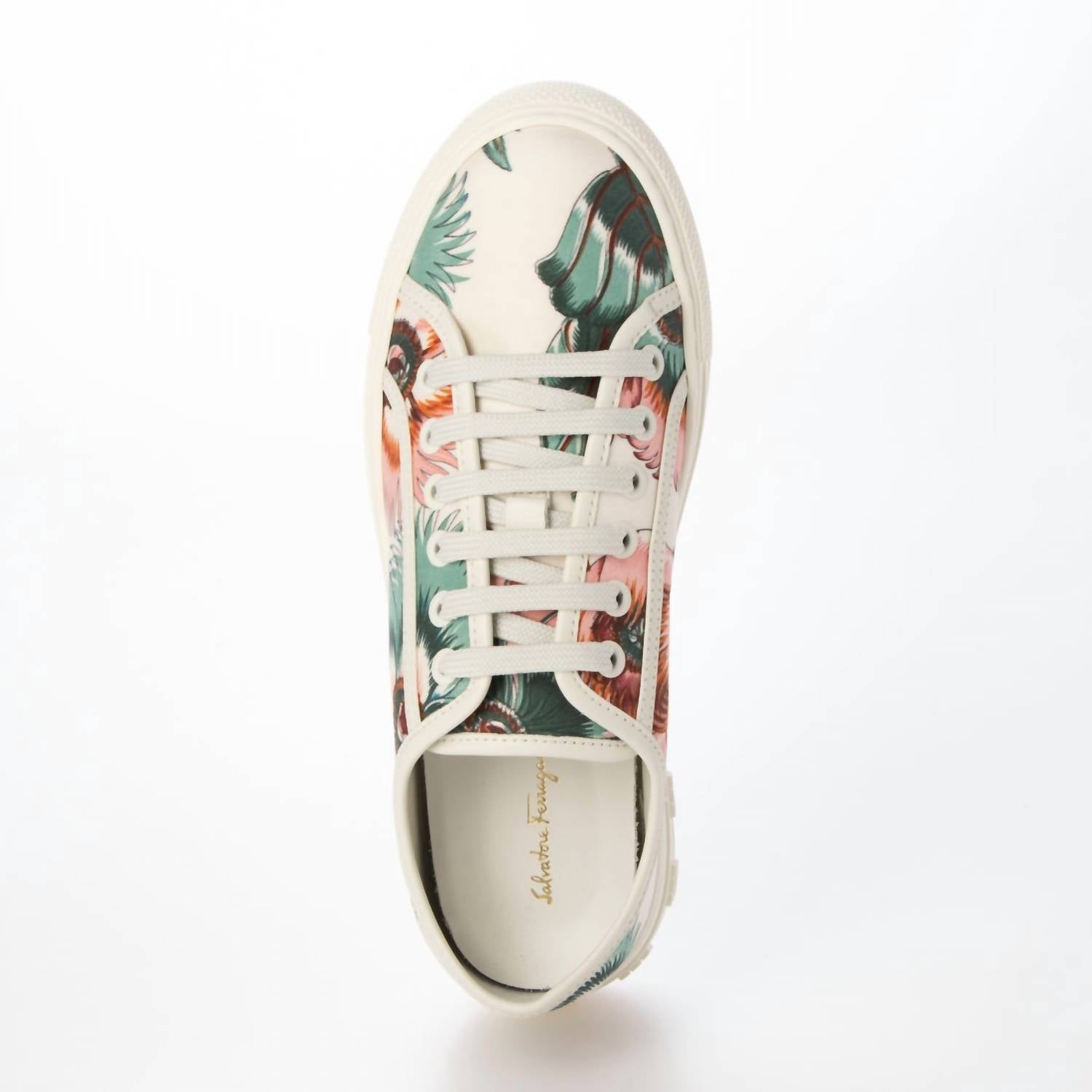 Salvatore Ferragamo - Women's Papavero-print Low-top Sneakers