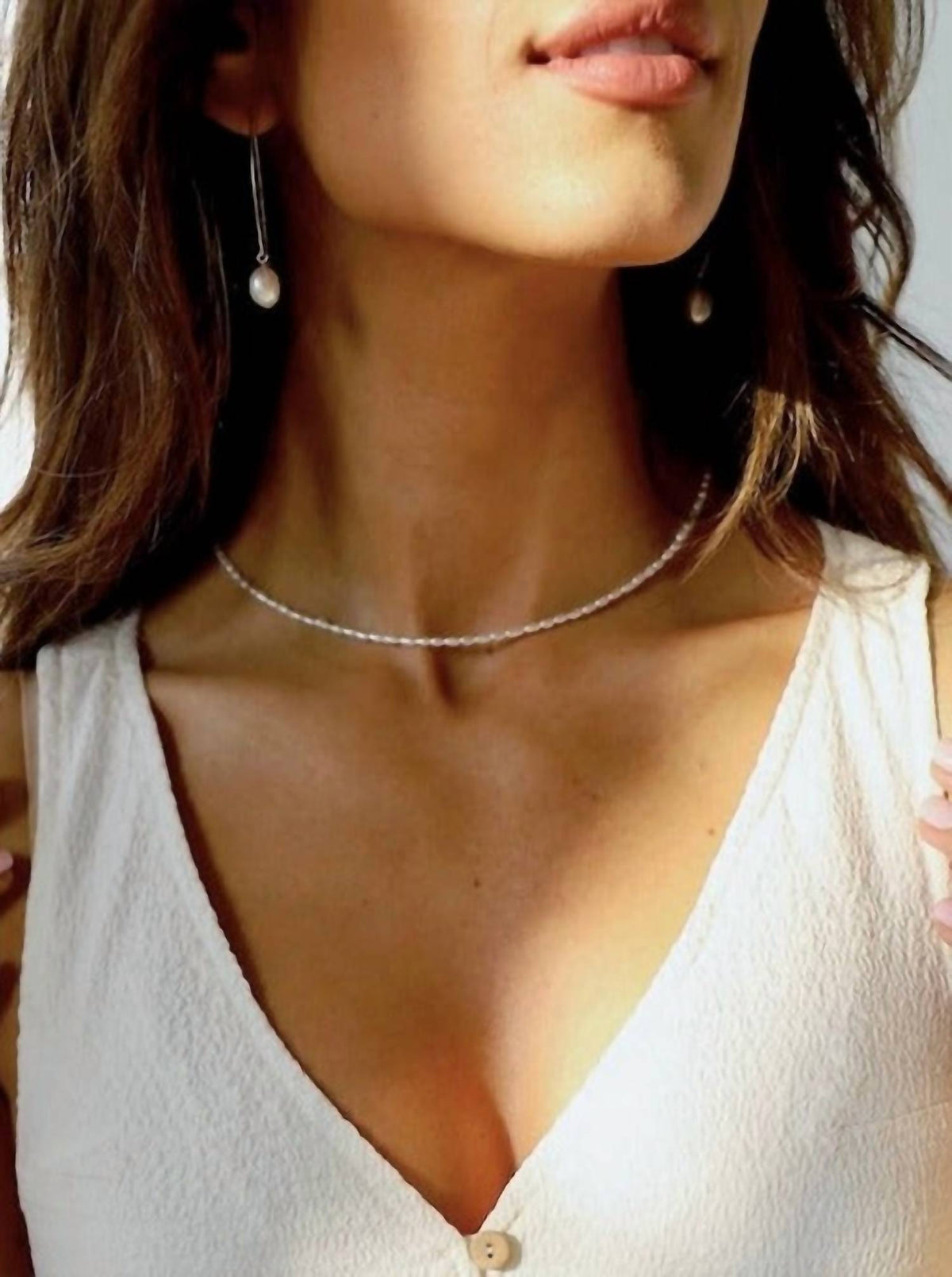 Katie Waltman - Miniature Freshwater Pearl Necklace