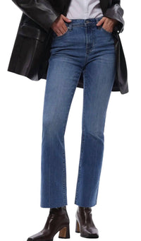 Oat New York - Women's Mid Rise Bootcut Slim Flare Ankle Jeans