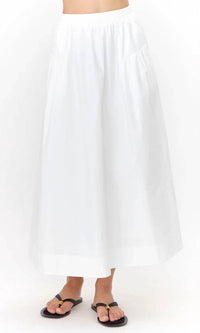 Greylin - Ana Poplin A Line Midi Skirt