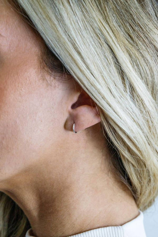 Marrin Costello - Women's 10k Gold Lily Huggies Earrings