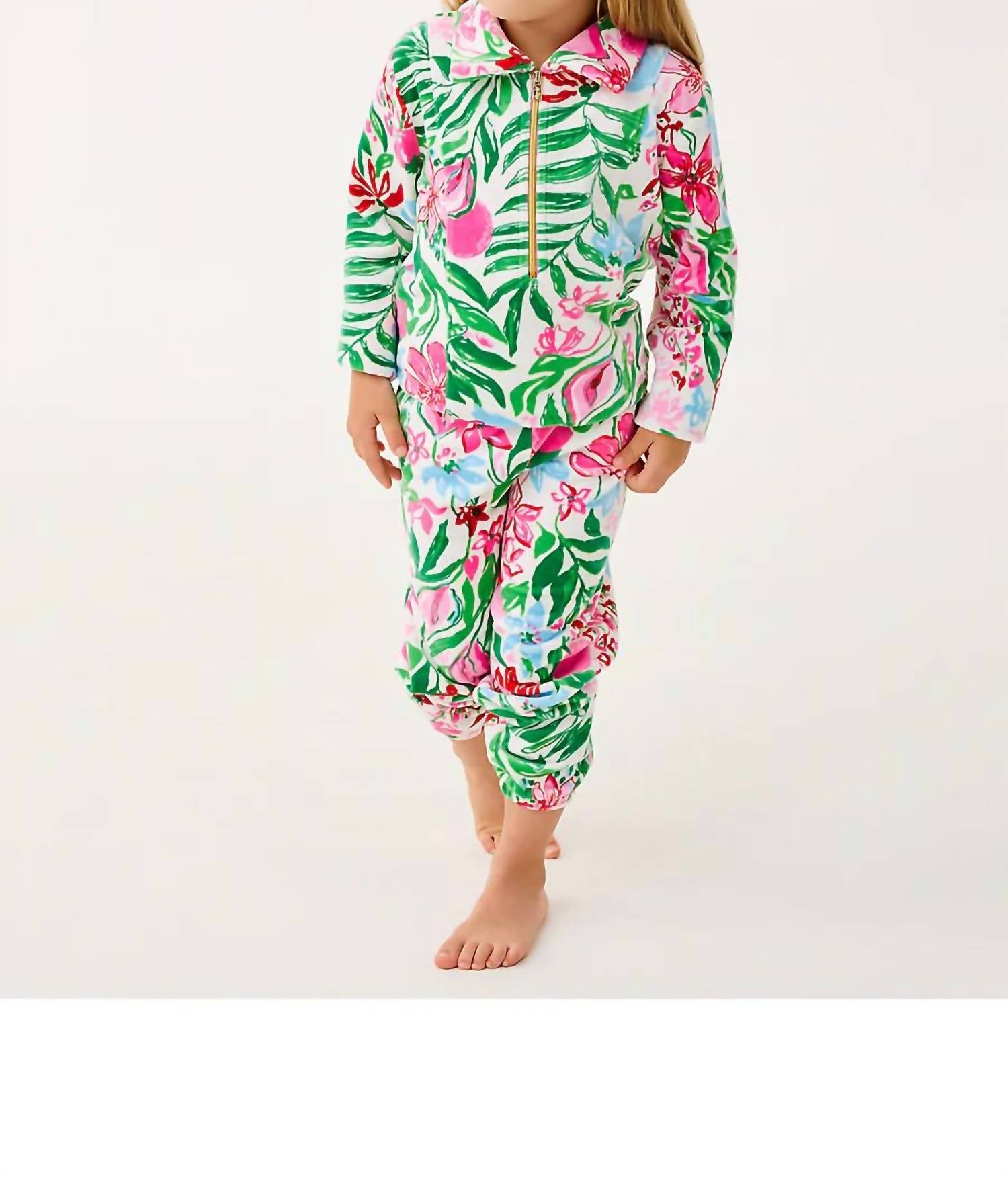 Lilly Pulitzer - Girls Mini Mallie Velour Pant