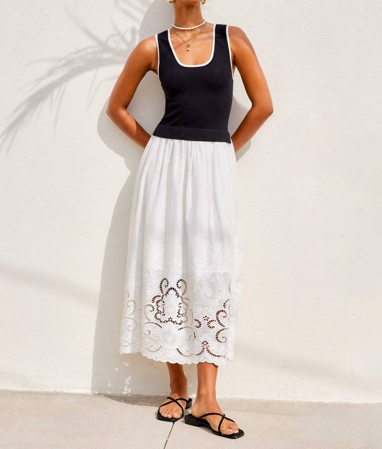 Fifteen Twenty - Women's Alicia Contrast Midi Dress