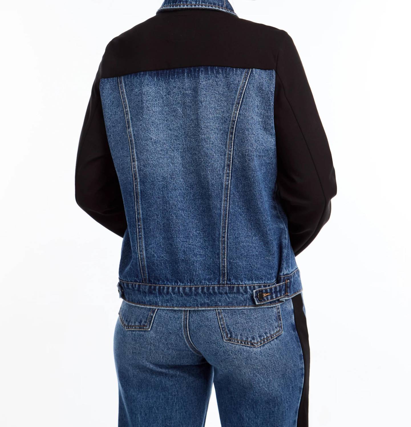 Fdj - Mina Mixed Media Denim Jacket
