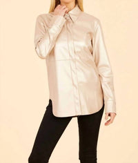 Dolce Cabo - Women's Vegan Leather Shirt