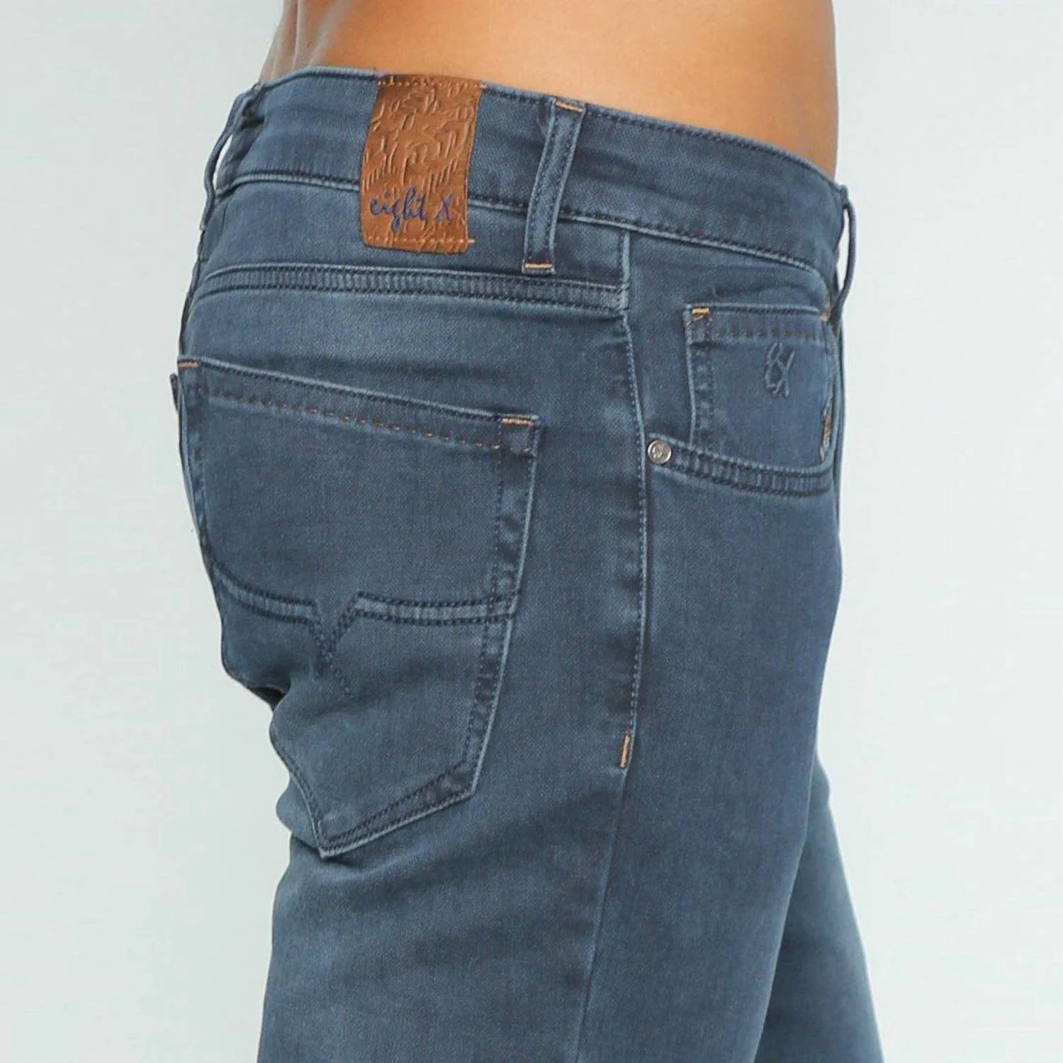 Eight X - Slim Fit Stretch Faded Denim Jeans