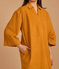 Double A Colette Mini Dress in amber cord - women's dress - view 6