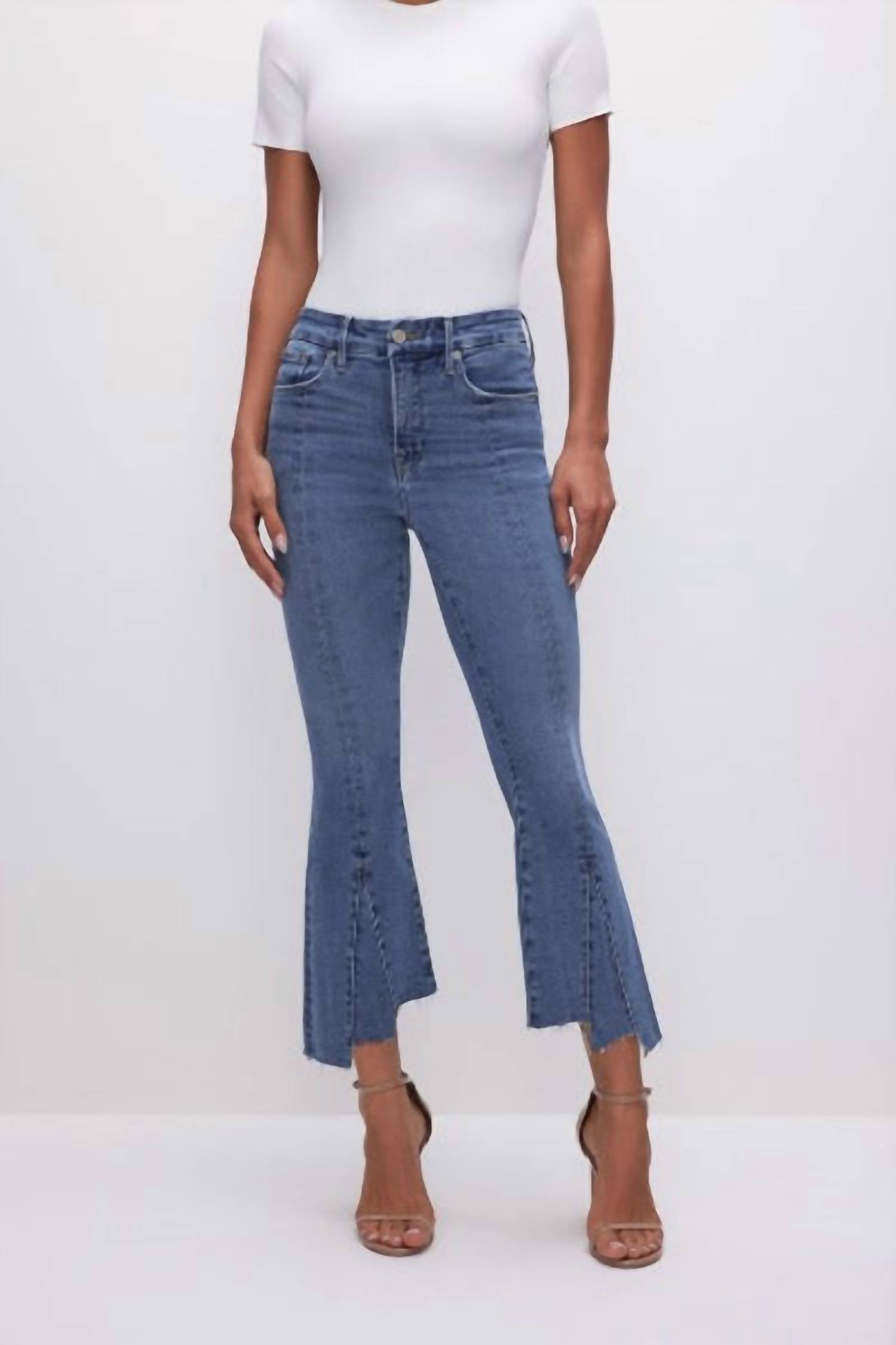 Good American - Good Legs Cropped Mini Bootcut Jean
