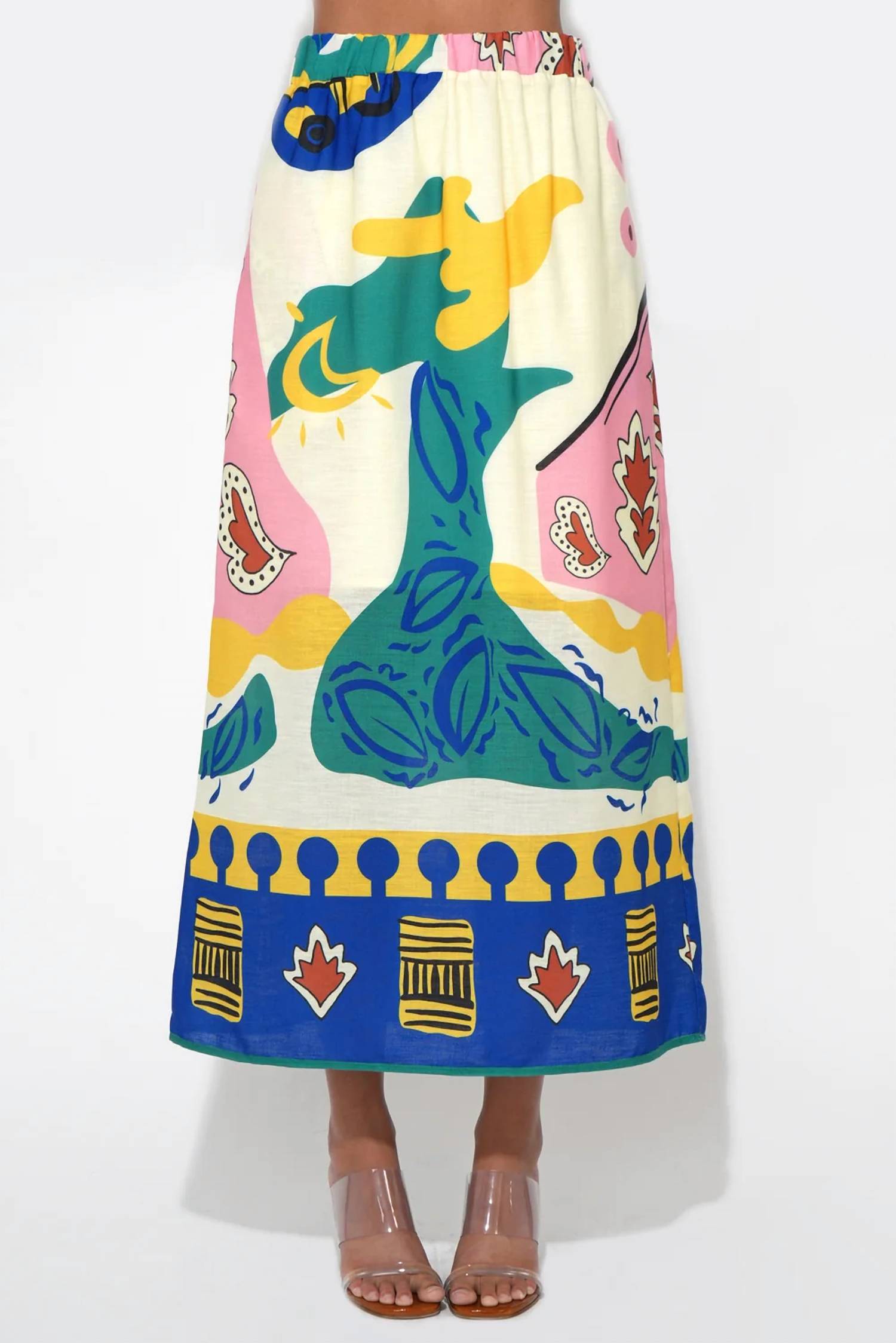 Adelyn Rae - Annie Print Skirt