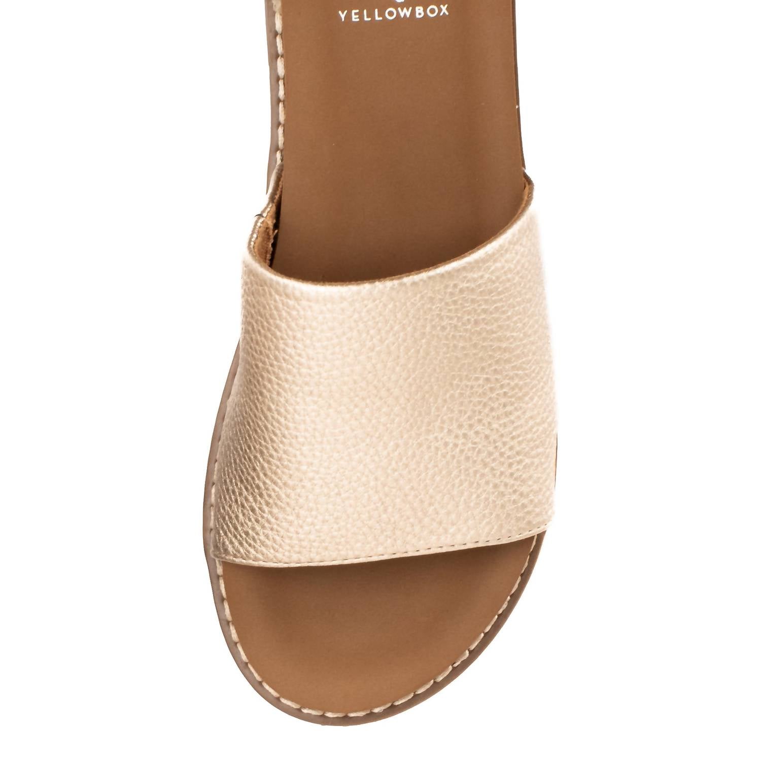 YELLOWBOX Women's Shelly Slide Sandals in gold - women's sandal - view 4