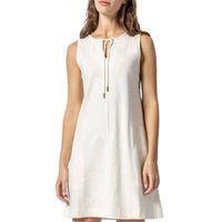 Lilla P - SPLIT NECK SLEEVELESS DRESS