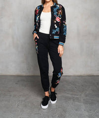 Paparazzi - Embroidered French Terry Jogger