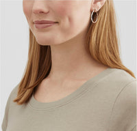 Silpada - Women's Endless Twist Hoop Earrings
