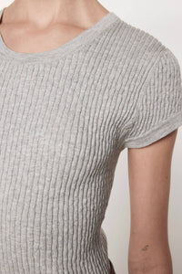 Enza Costa - CASHMERE COTTON POINTELLE CAP SLEEVE CREW