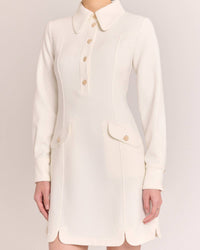 Cartolina Nantucket Hayes Mini Dress in ivory - women's dress - view 5