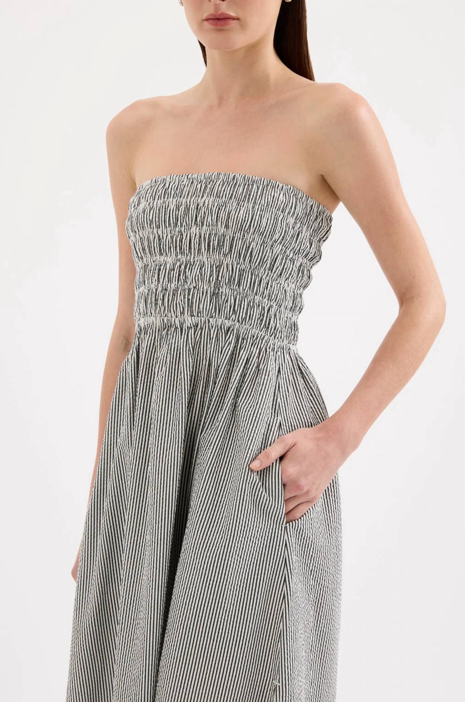 Nude Lucy - Quinn Strapless Midi Dress