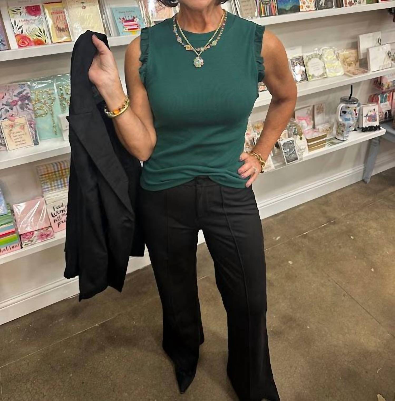 Elan - Suede Wide Leg Pants