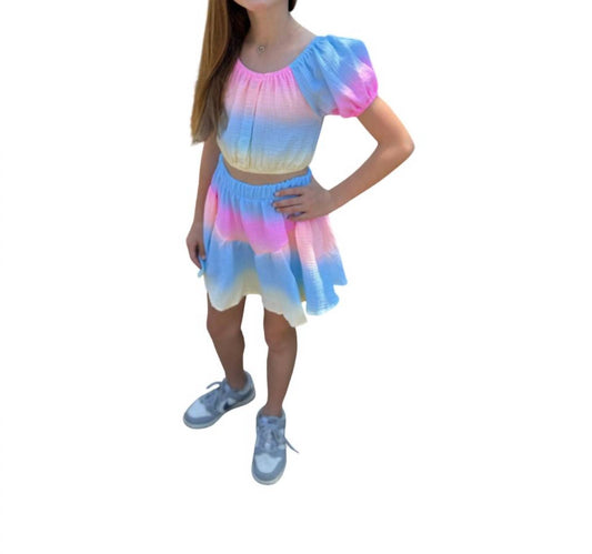 Flowers By Zoe - Girls Ombre Cropped Top