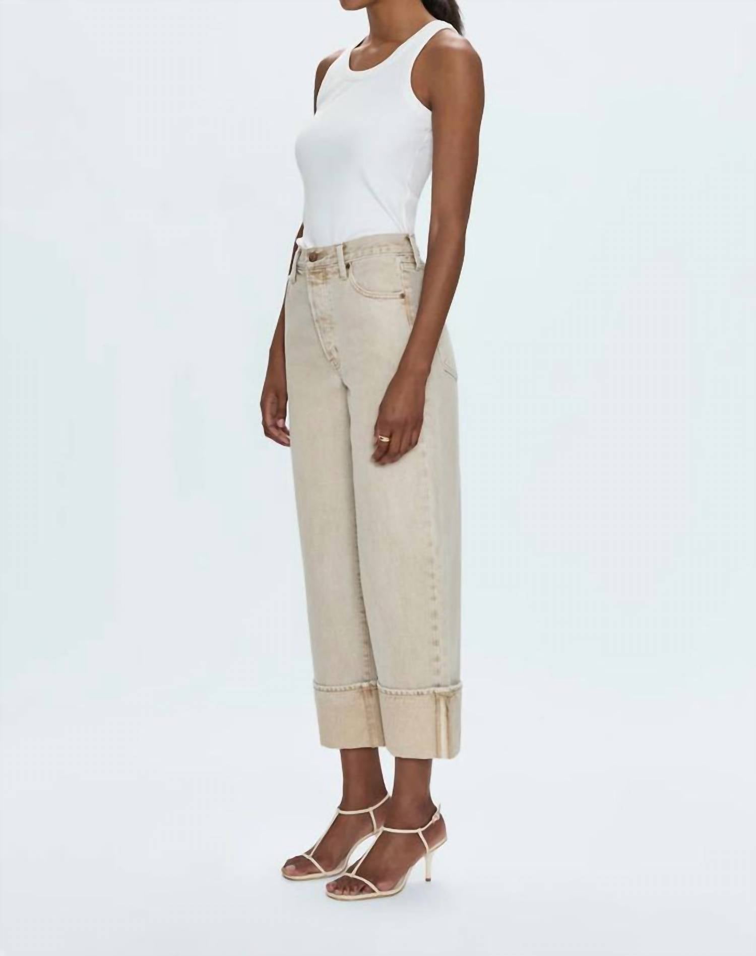 Pistola - Ryder High Rise Cuffed Straight Leg Jeans