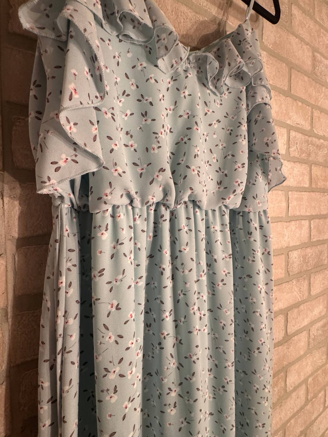 Chris & Carol - Women's Whispering Meadow Ruffle Maxi Dress