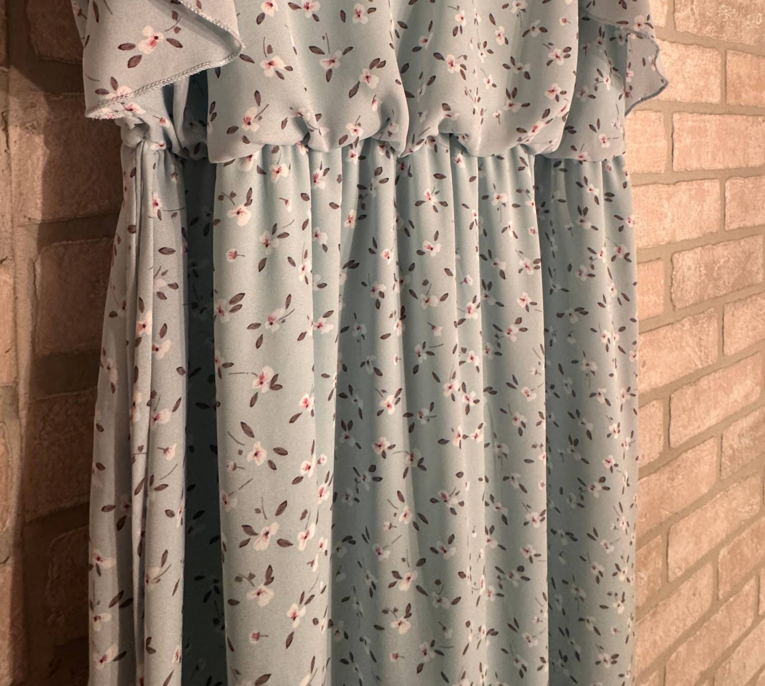 Chris & Carol - Women's Whispering Meadow Ruffle Maxi Dress