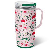 Swig Life - Santa's Scrubs Travel Mug - 22 Oz.
