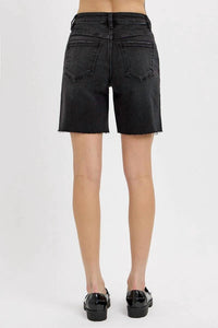 Risen - Raw Hem Tummy Control Shorts