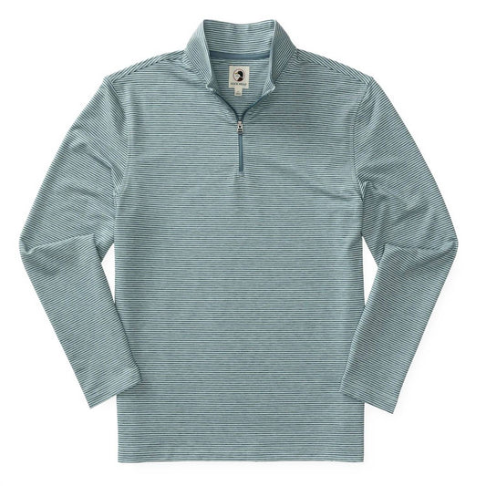 Duck Head - Wakeman Stripe Performance 1/4 Zip Sweater