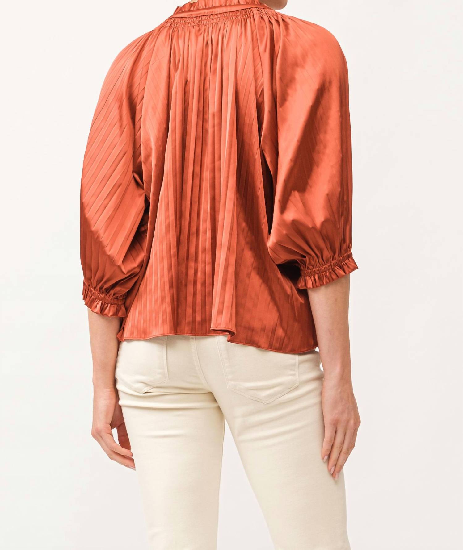 Dear John Denim - Anna Relaxed Fit Pleated Blouse