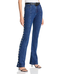 Cinq A Sept - Denim Studded Shailene Pants
