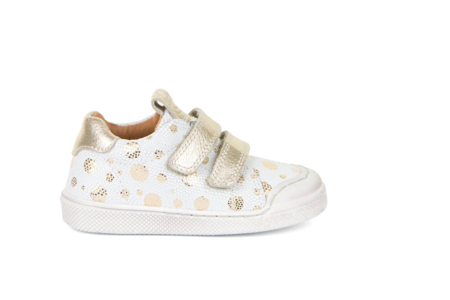 Froddo Girls Rosario Velcro Shoes in gold - kids' sneaker