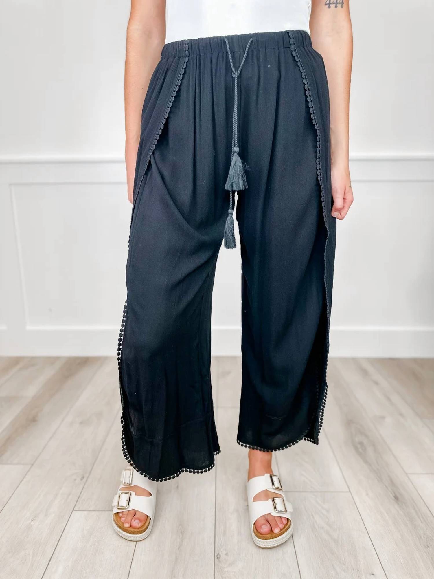Cozy Co. - High-rise Swim Cover Up Bottom Pants