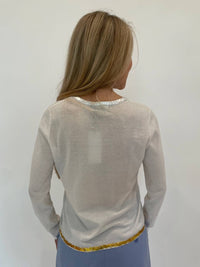 Peace Of Cloth - Sasha Long Sleeve Crew Top With Foil