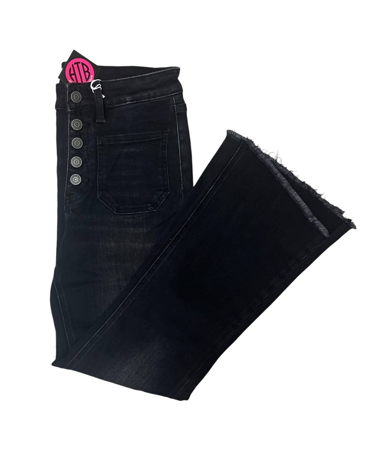 Flying Monkey - Patch Pocket Step Hem Flare Jean