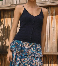 Skies Are Blue - Skyler Crochet Cami Top