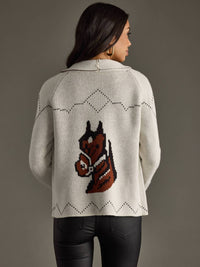 Panache Apparel - Horse Knit Cardigan
