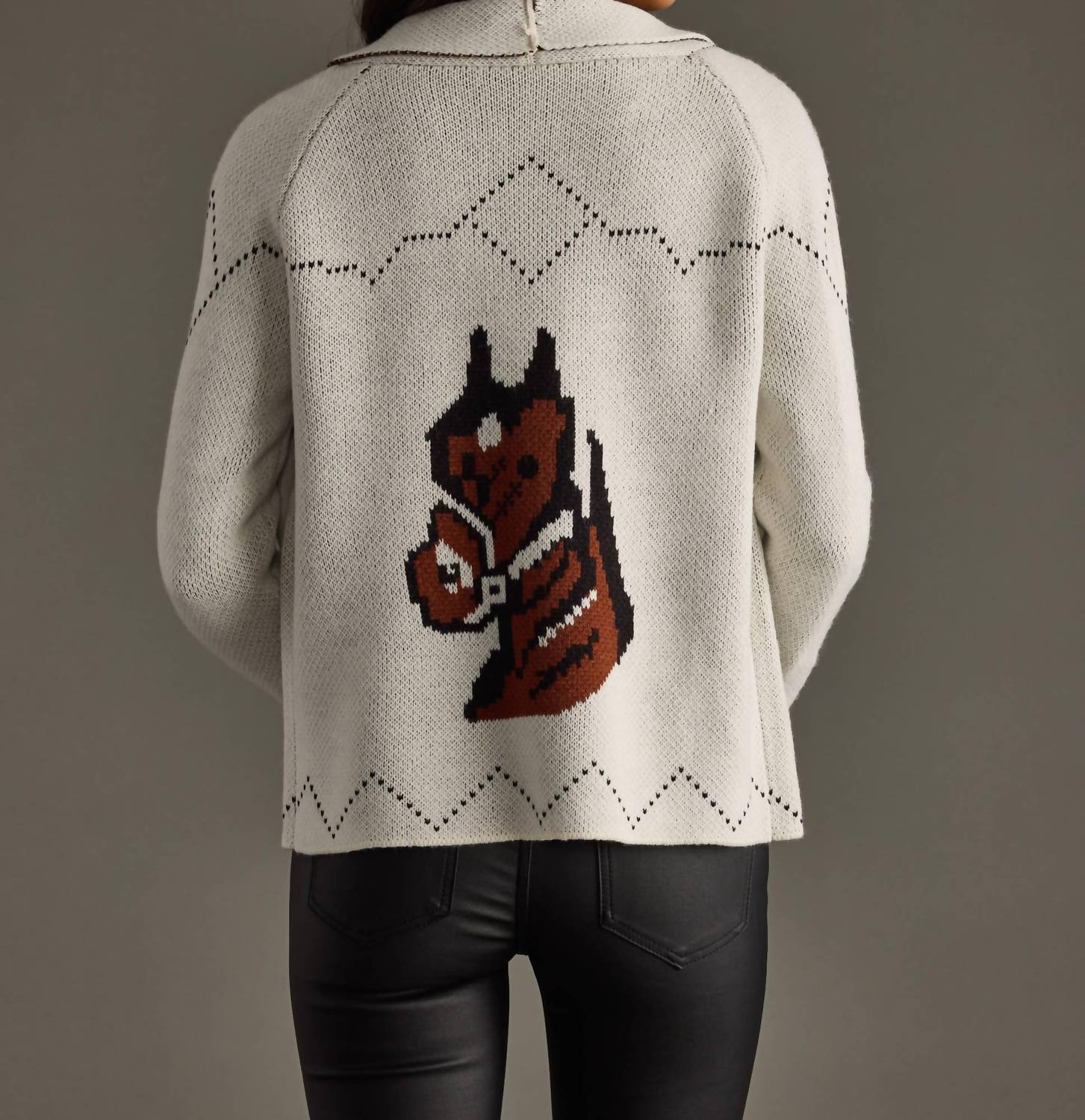 Panache Apparel - Horse Knit Cardigan