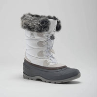 Kamik - Women's Momentum3 Pull On Rounded Toe Waterproof Fur Trim Ankle Snow Boots